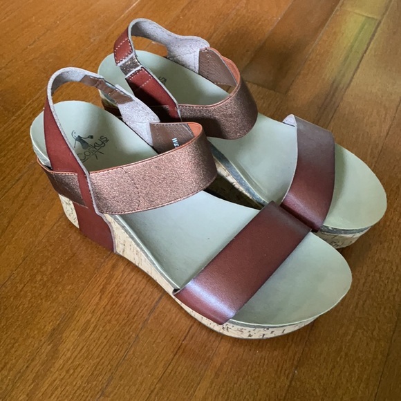 Corky Wedge Sandles - Picture 1 of 2